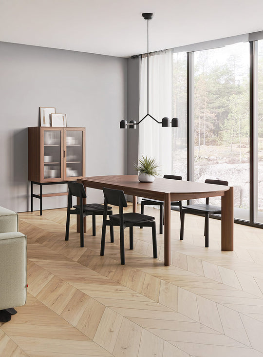 Lampe suspendue Tandem Gus* Modern, élégance minimaliste et impact visuel. noir