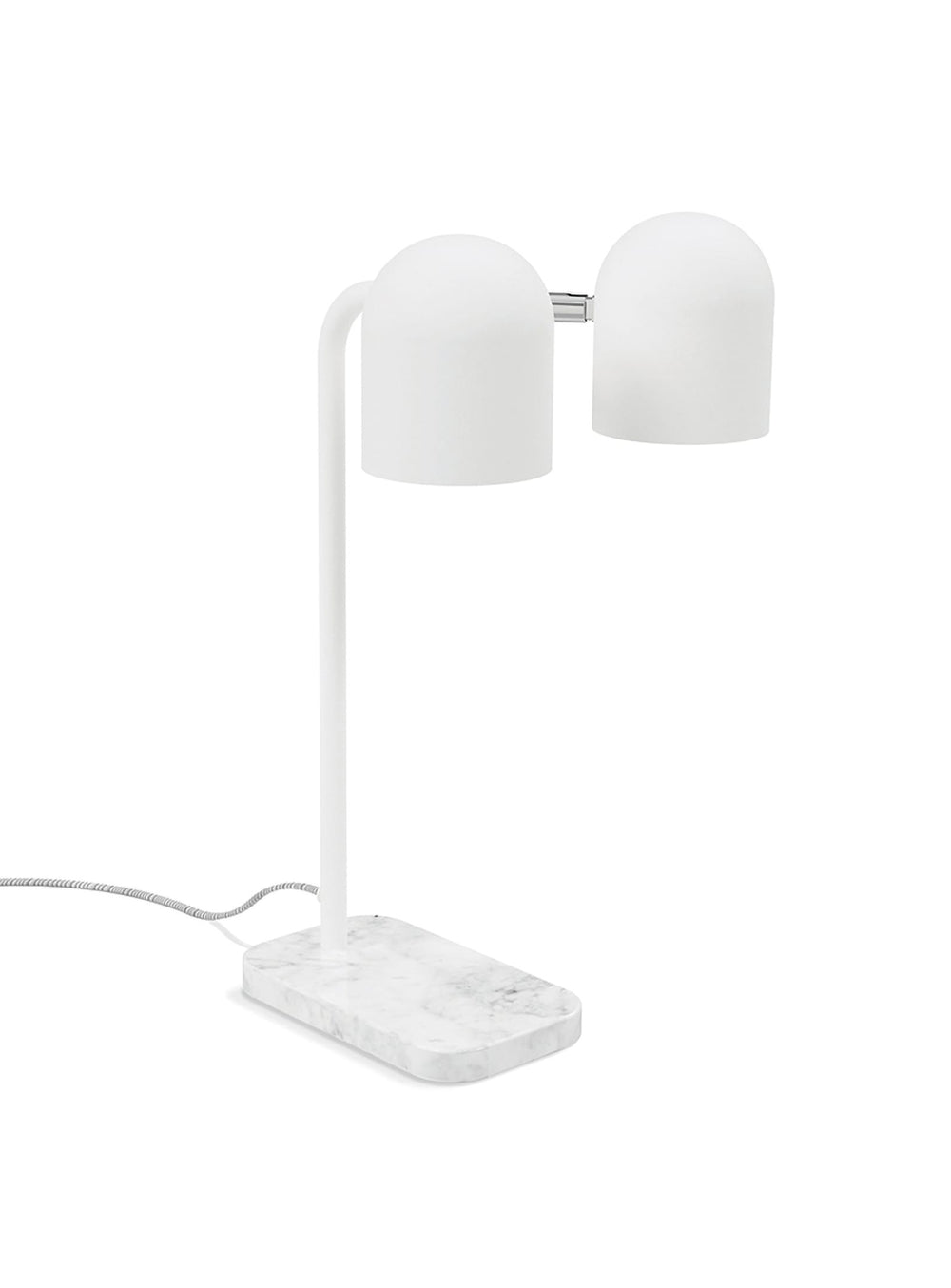 Lampe de table Tandem Gus* Modern, design minimaliste et lumière modulable. blanc