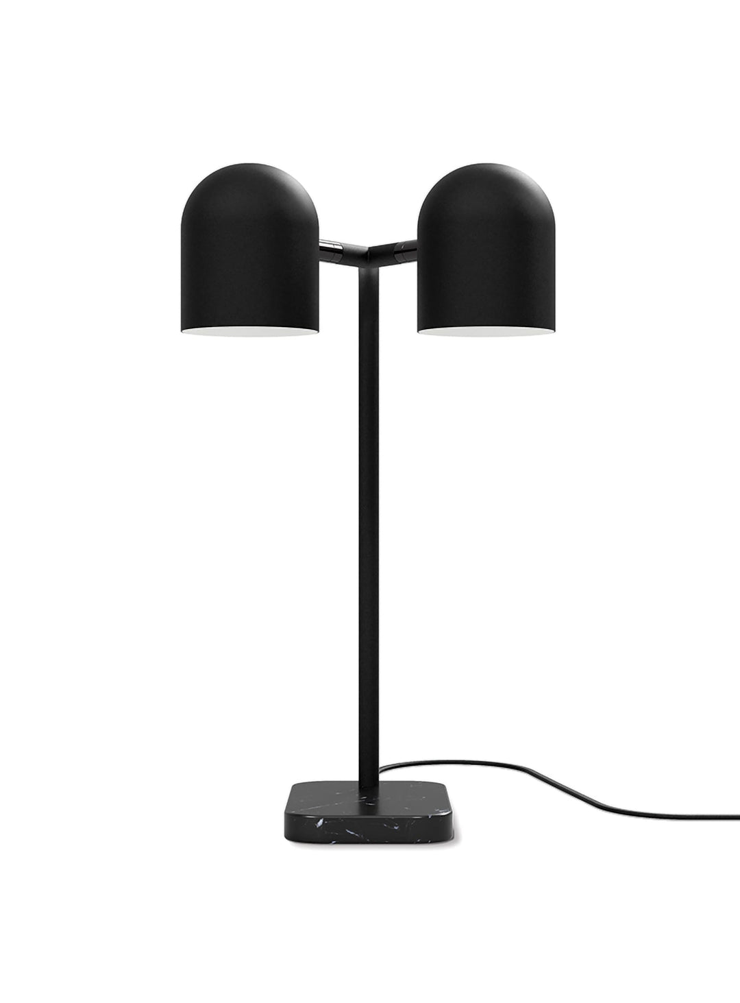 Lampe de table Tandem Gus* Modern, finition noire ou blanche au look contemporain. noir