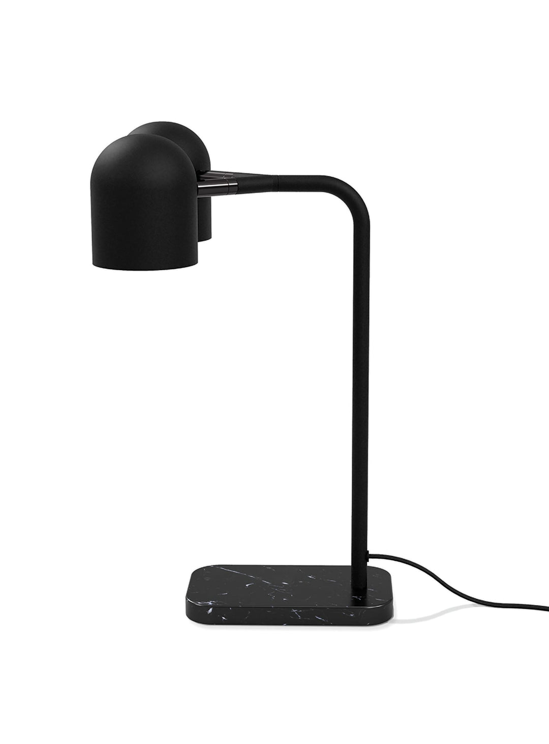 Lampe de table Tandem Gus* Modern, interrupteur à pied pratique et esthétique soignée. noir
