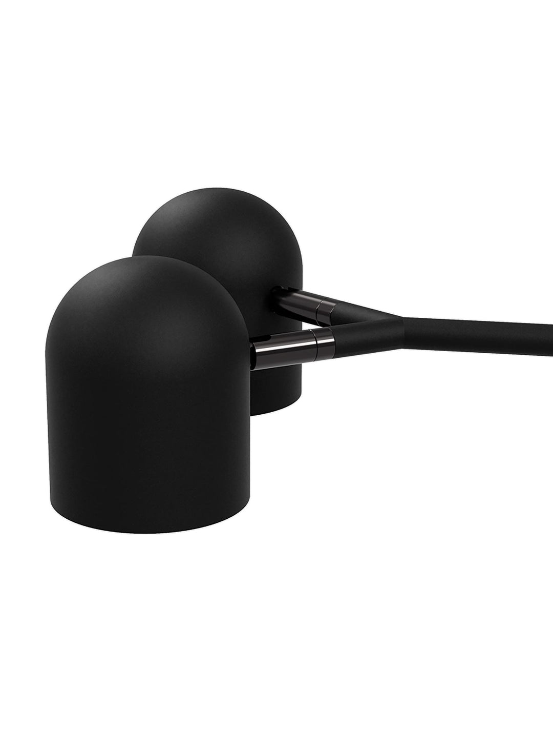 Lampe murale Tandem Gus* Modern, design chic et têtes de lampe orientables. noir