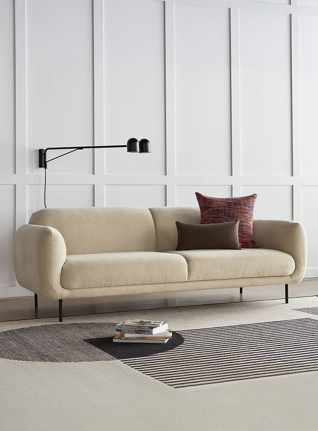 Lampe murale Tandem Gus* Modern, esthétique épurée et flexibilité maximale. noir