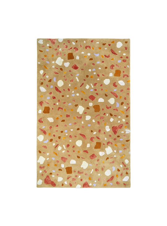 Tapis Terraz Gus* Modern, laine de Nouvelle-Zélande tuftée à la main pour un confort luxueux.