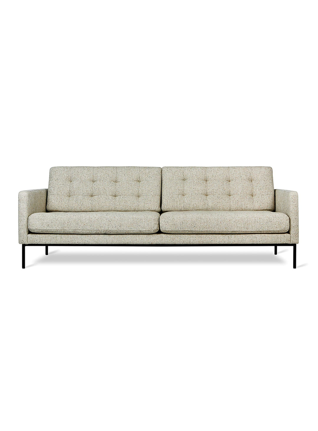 Sofa Towne de Gus* Modern, élégance légère et détails tuftés discrets. Funfetti Linen