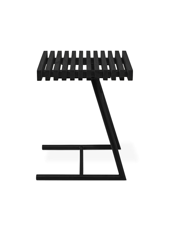 Transit Gus* Modern : table d’appoint au design épuré et durable. frene noir