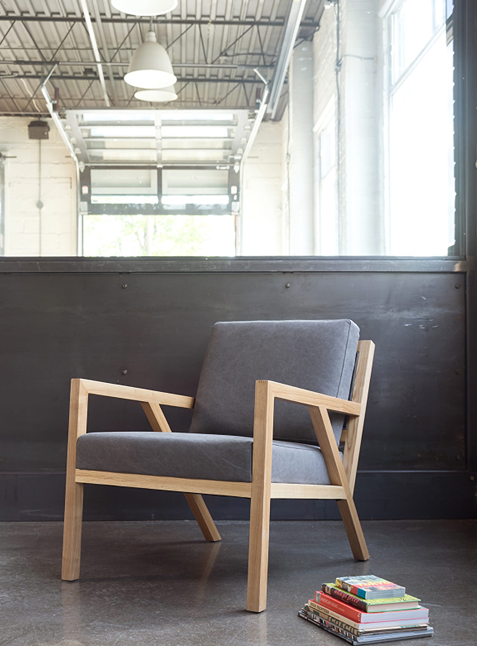 Truss, Wooden Armchairs and Fabric or Leather Cushions by Gus