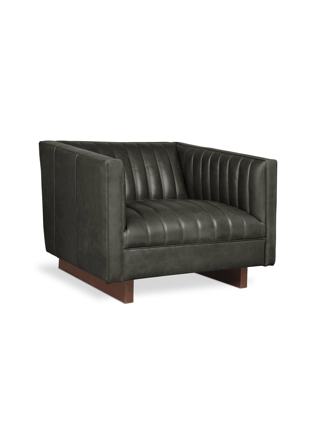 Fauteuil Wallace Gus* Modern : confort luxueux et allure contemporaine. Cuir Tucson Char.