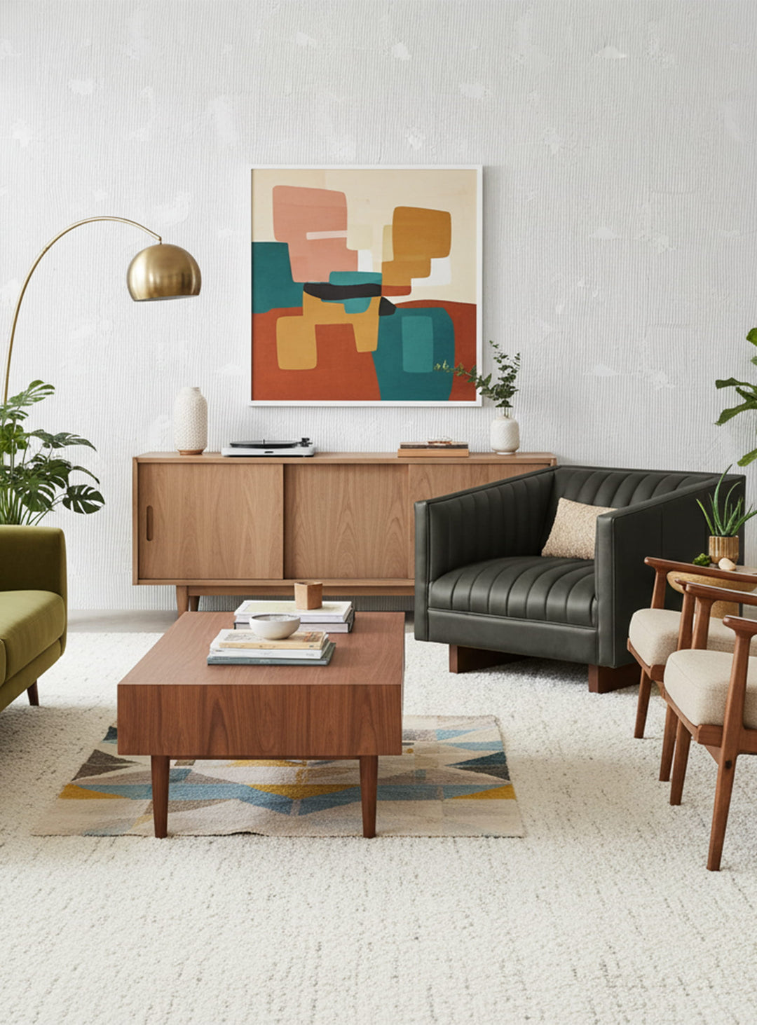 Fauteuil Wallace de Gus* Modern : luxe discret et design contemporain. Cuir tucson Char.