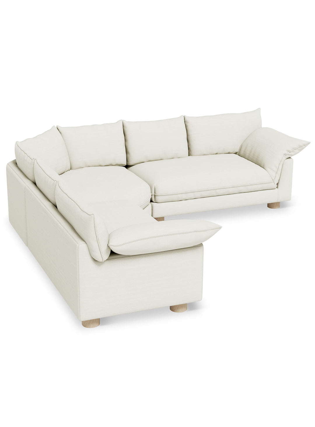 Sofa bi-sectionnel Gus* Modern Zoe : un canapé généreux aux lignes douces et au style moderne inspiré des années 70. sutton canvas