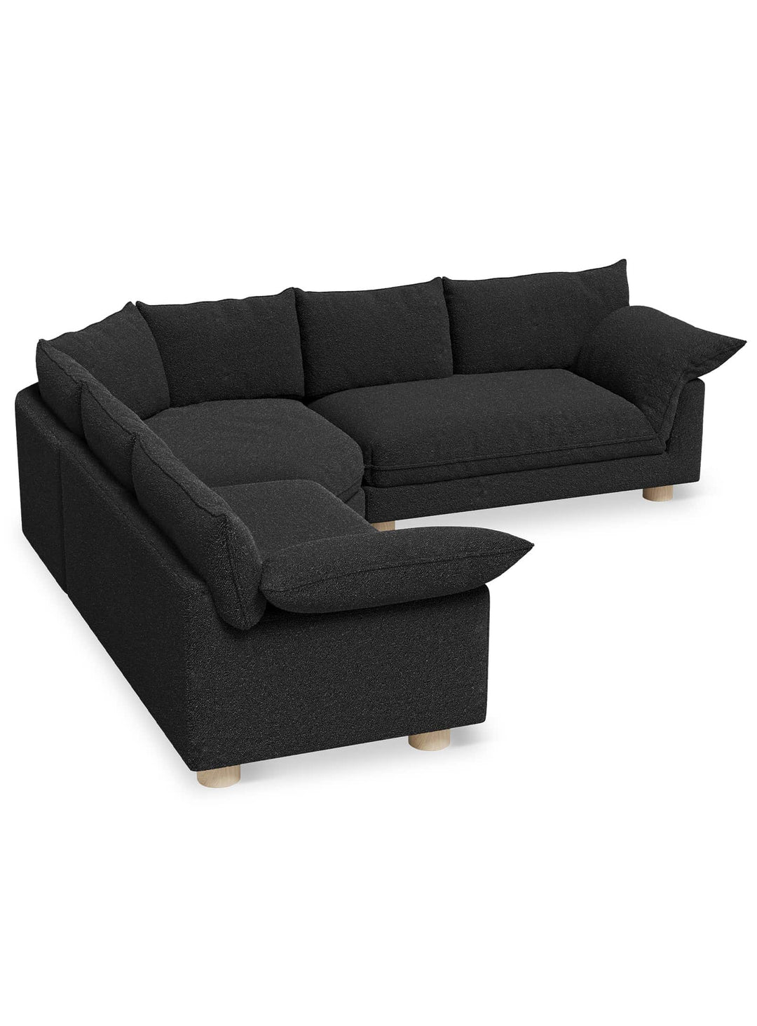 Sofa bi-sectionnel Gus* Modern Zoe : design décontracté, assise généreuse et finitions soignées pour le salon. Node Nocturne