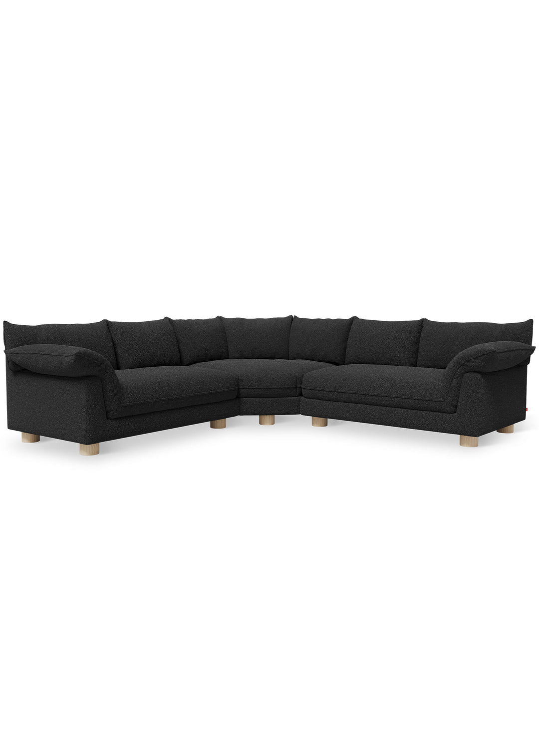 Sofa bi-sectionnel Gus* Modern Zoe : lignes douces, coutures françaises et confort enveloppant dans un design raffiné. node nocturne