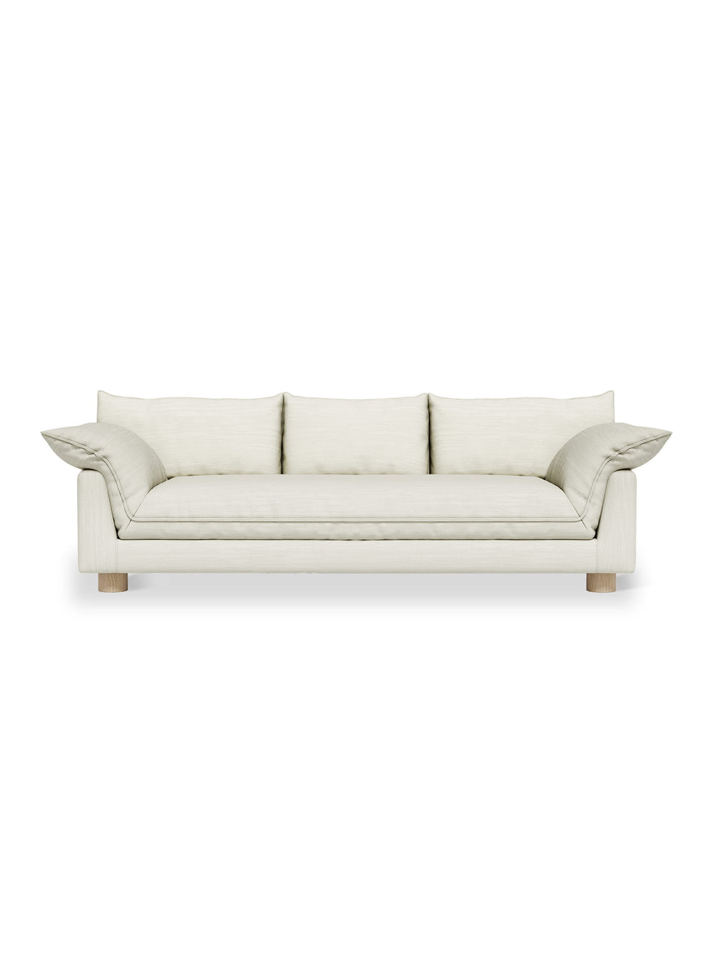 Sofa Gus* Modern Zoe : un canapé généreux au style seventies avec coussins doux et structure en bois FSC. sutton canvas