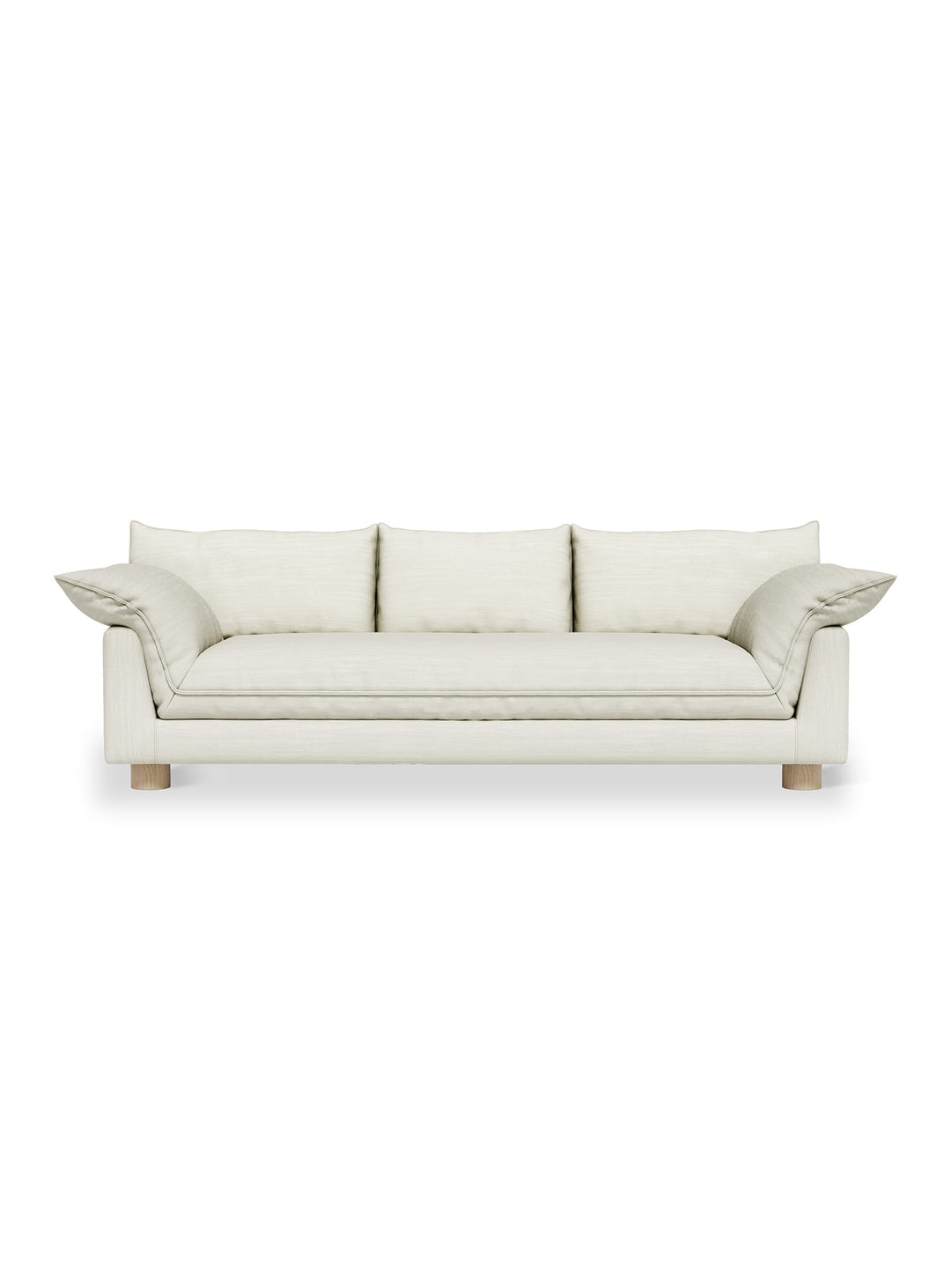 Sofa Gus* Modern Zoe : un canapé généreux au style seventies avec coussins doux et structure en bois FSC. sutton canvas