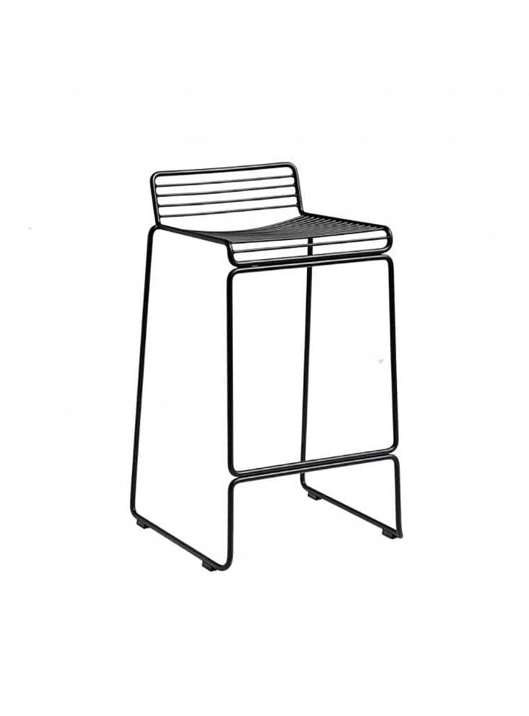 Tabouret HEE : silhouette fine, design moderne et grande durabilité. noir
