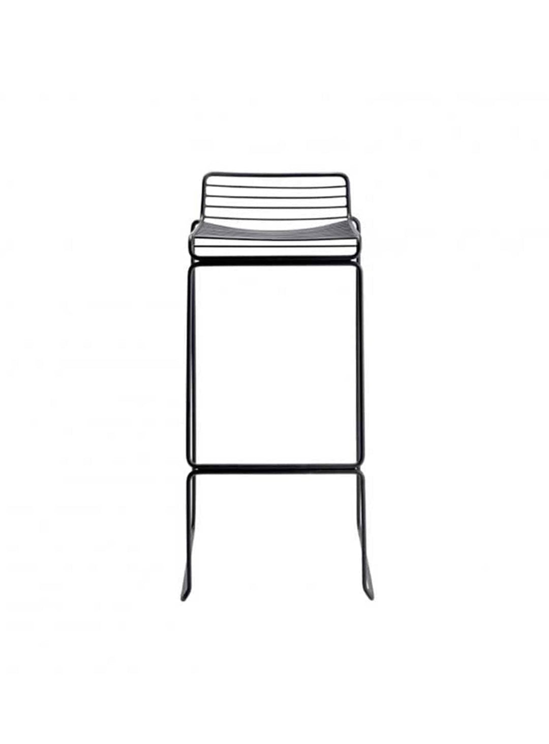 HEE : tabouret de comptoir minimaliste, stable et empilable. noir