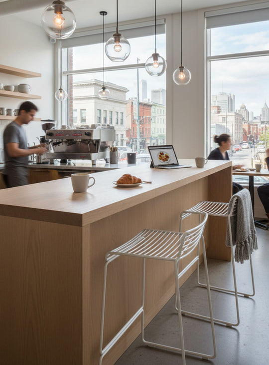 Tabouret HEE : stabilité, fonctionnalité et design épuré. blanc