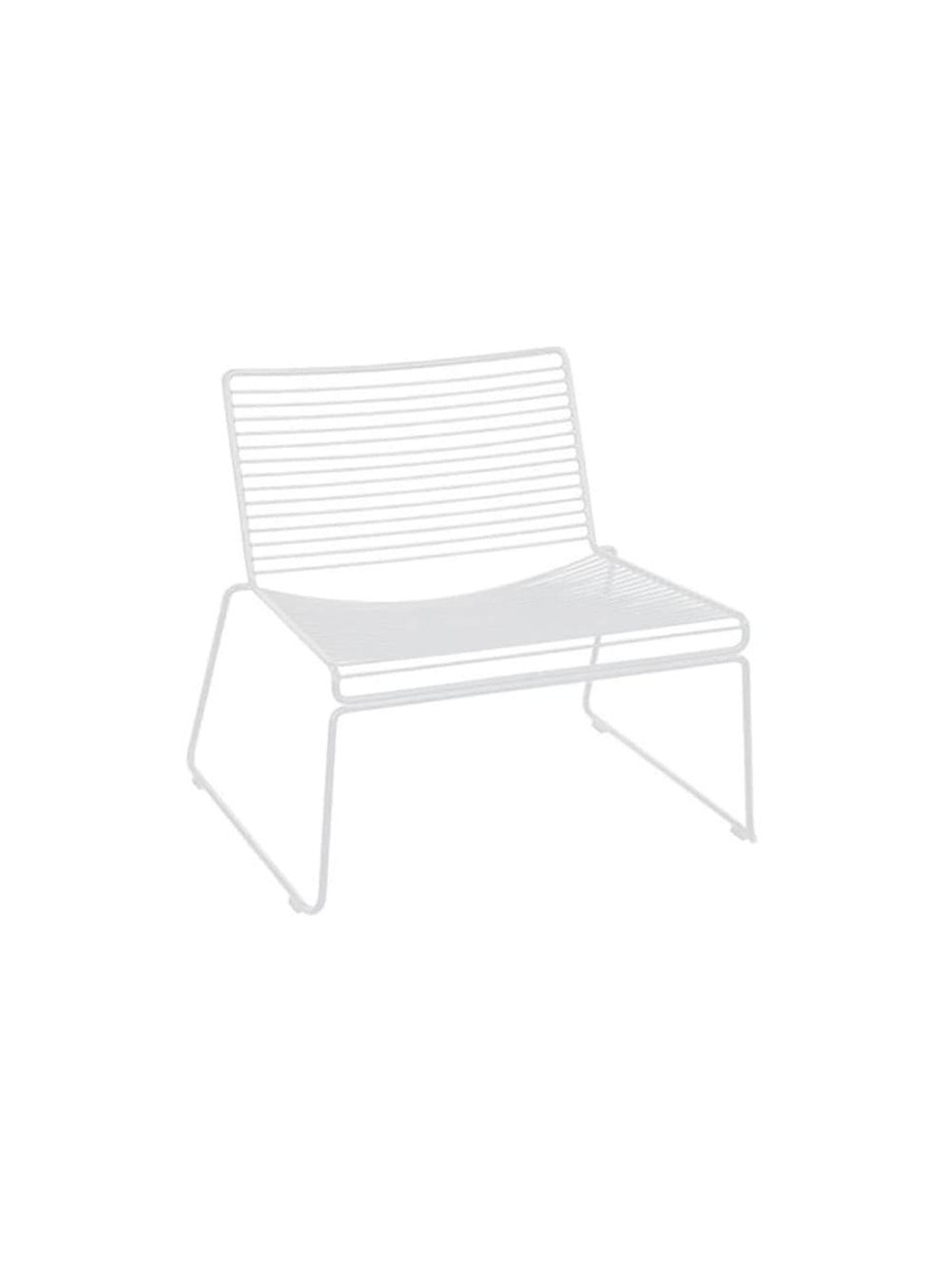HEE, chaise lounge large et basse au style moderne et relaxant. blanc