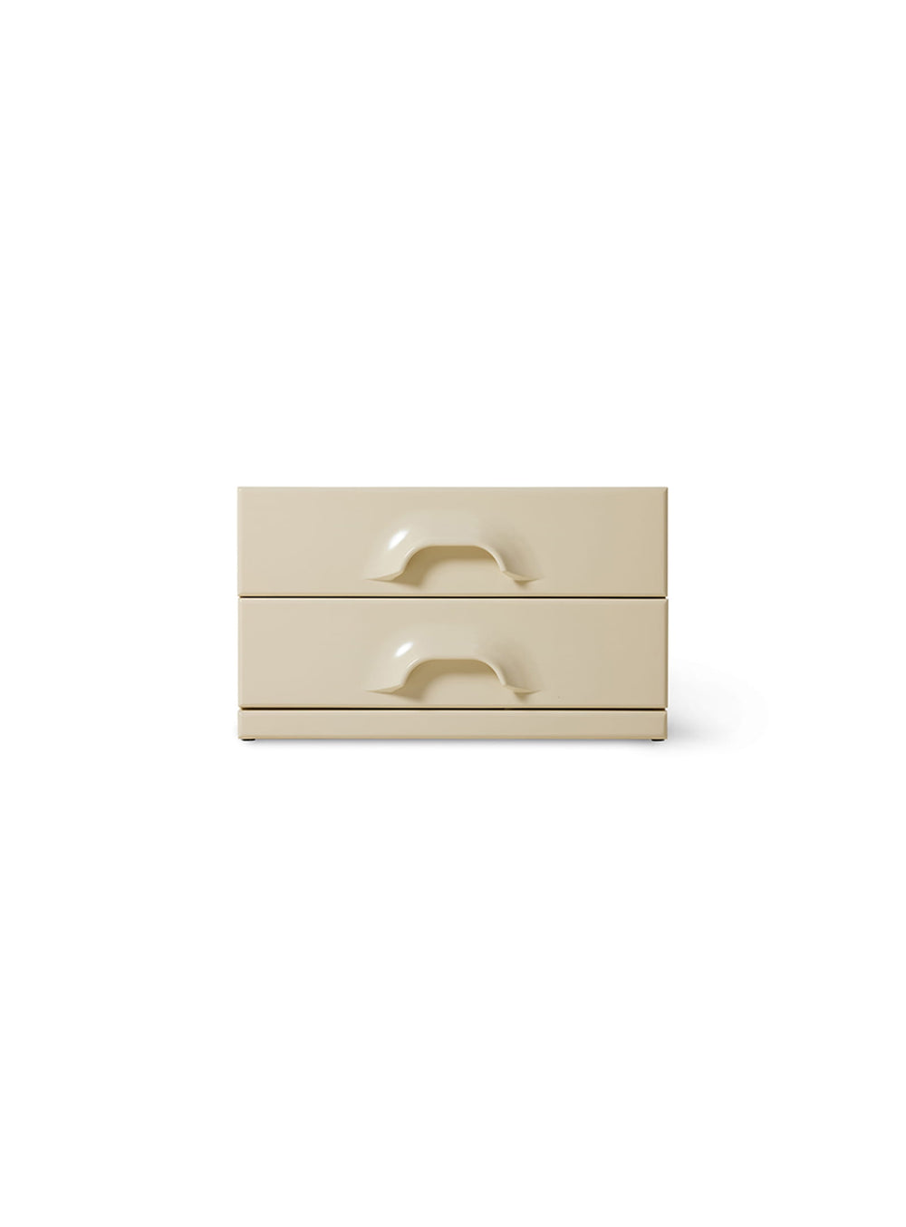 Commode à deux tiroirs HKliving, meuble polyvalent idéal en table de chevet ou rangement. crème