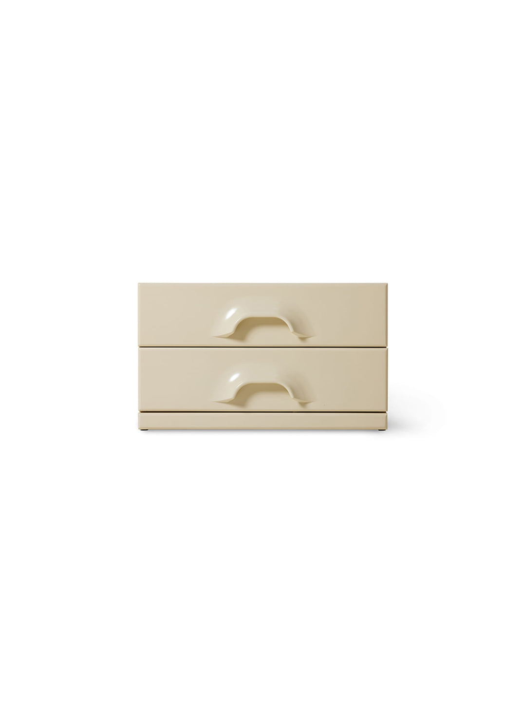 Commode à deux tiroirs HKliving, meuble polyvalent idéal en table de chevet ou rangement. crème