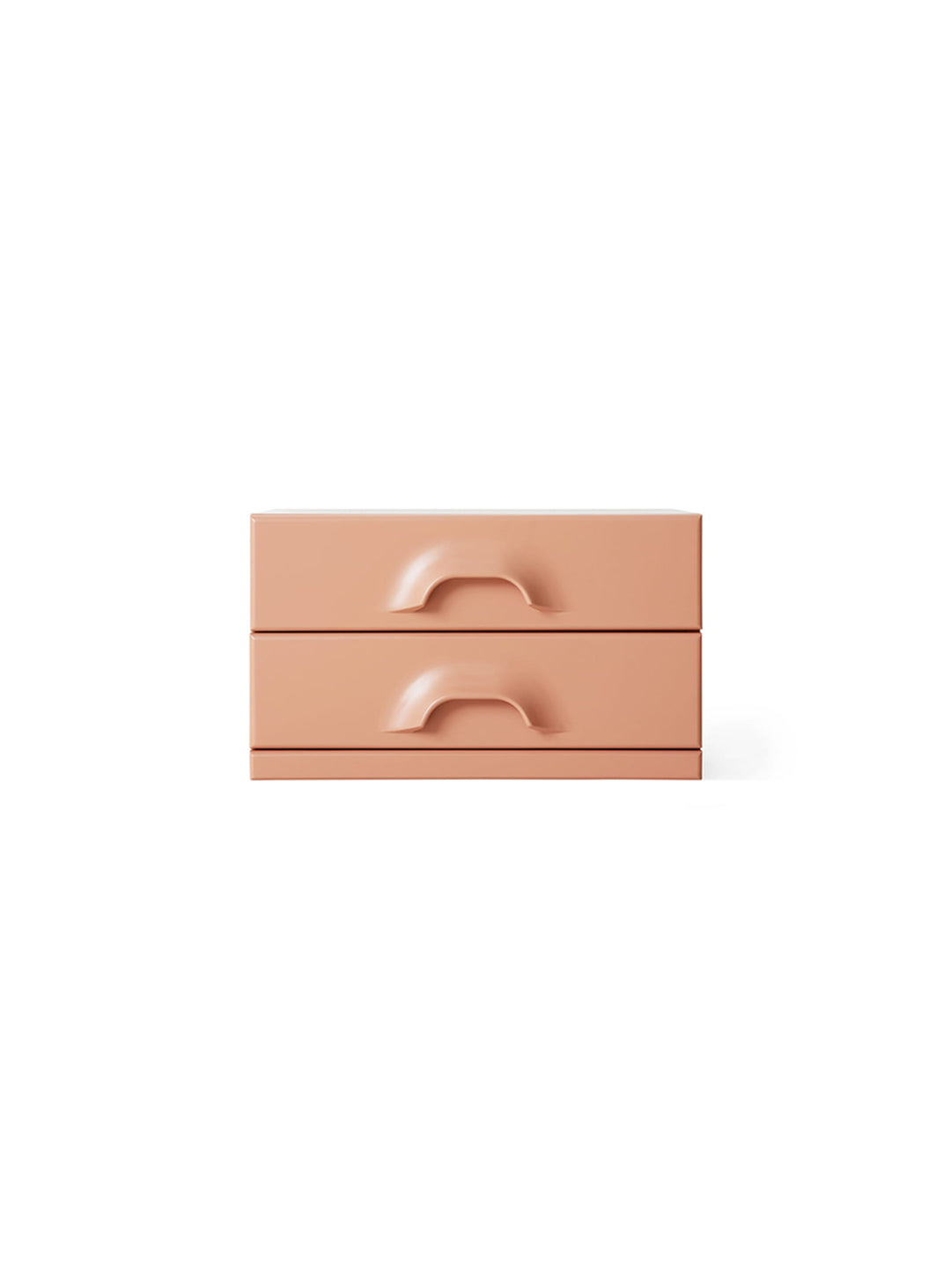 Commode à deux tiroirs HKliving, design épuré et format compact pour tous les espaces. blush
