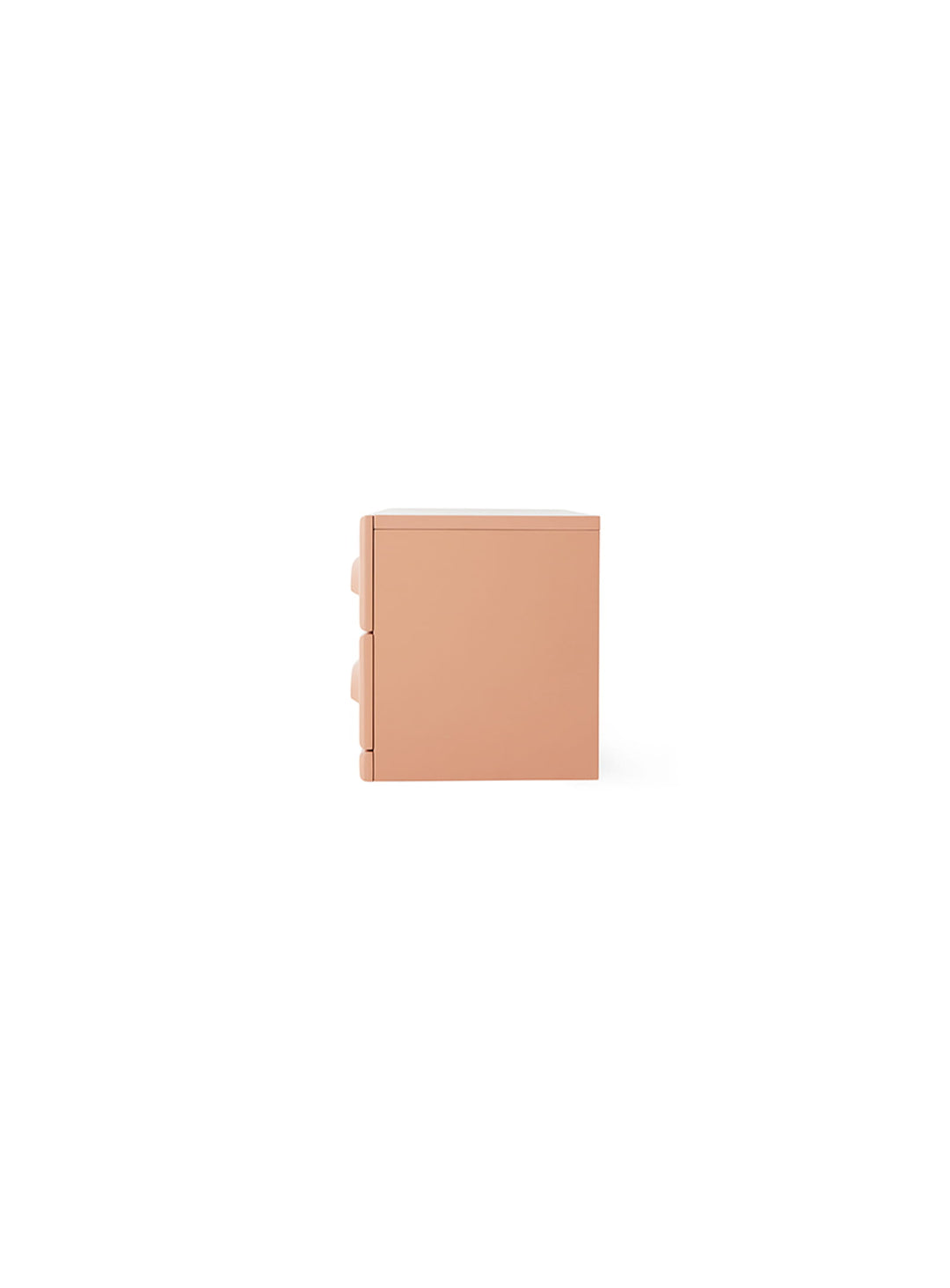 Commode à deux tiroirs HKliving, parfaite en table de chevet au design minimaliste. blush