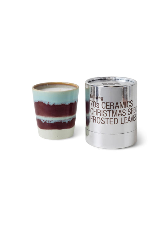 Bougies 70’s HKliving, cannelle et pain d’épices pour une atmosphère festive. bleu