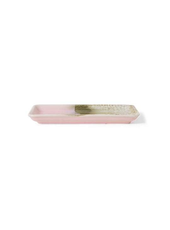 Petit plateau Muse 70s Ceramics HKliving : l'alliance du design vintage et du savoir-faire artisanal.