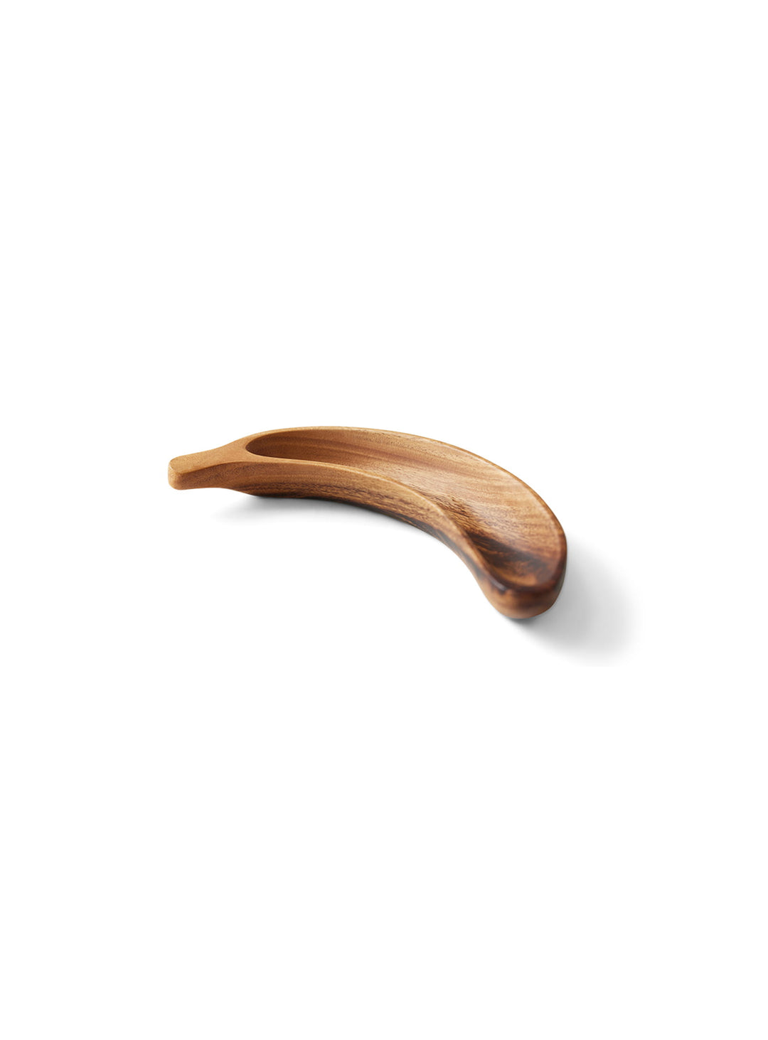 Bol Banane HKliving en bois d’acacia, idéal pour servir fruits, biscuits, noix et petites collations.
