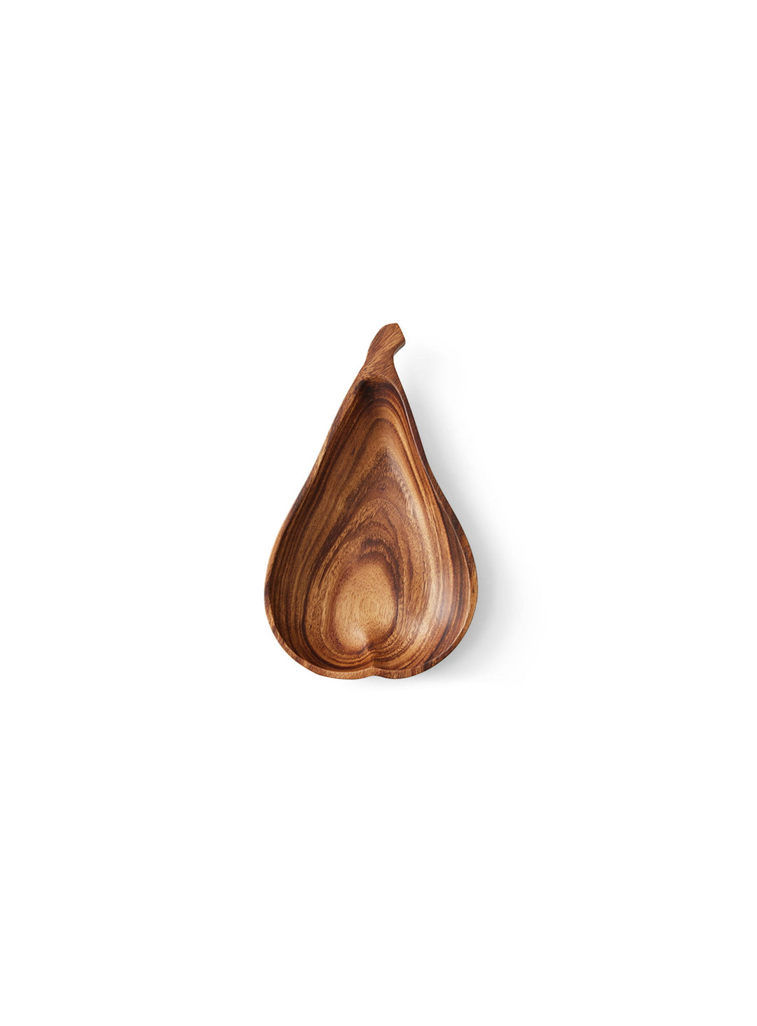 Bol Poire HKliving sculpté en acacia massif, avec un veinage naturel unique pour chaque pièce. L