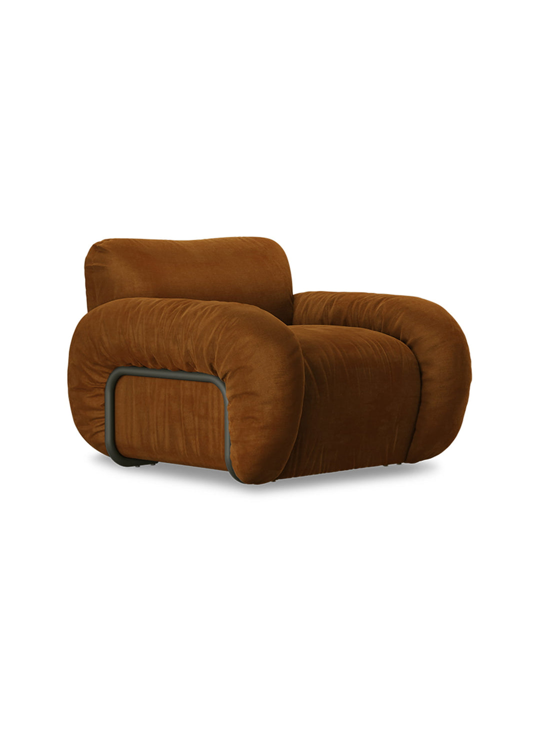 Fauteuil lounge Arc de HKliving, parfait pour une déco contemporaine. caramel