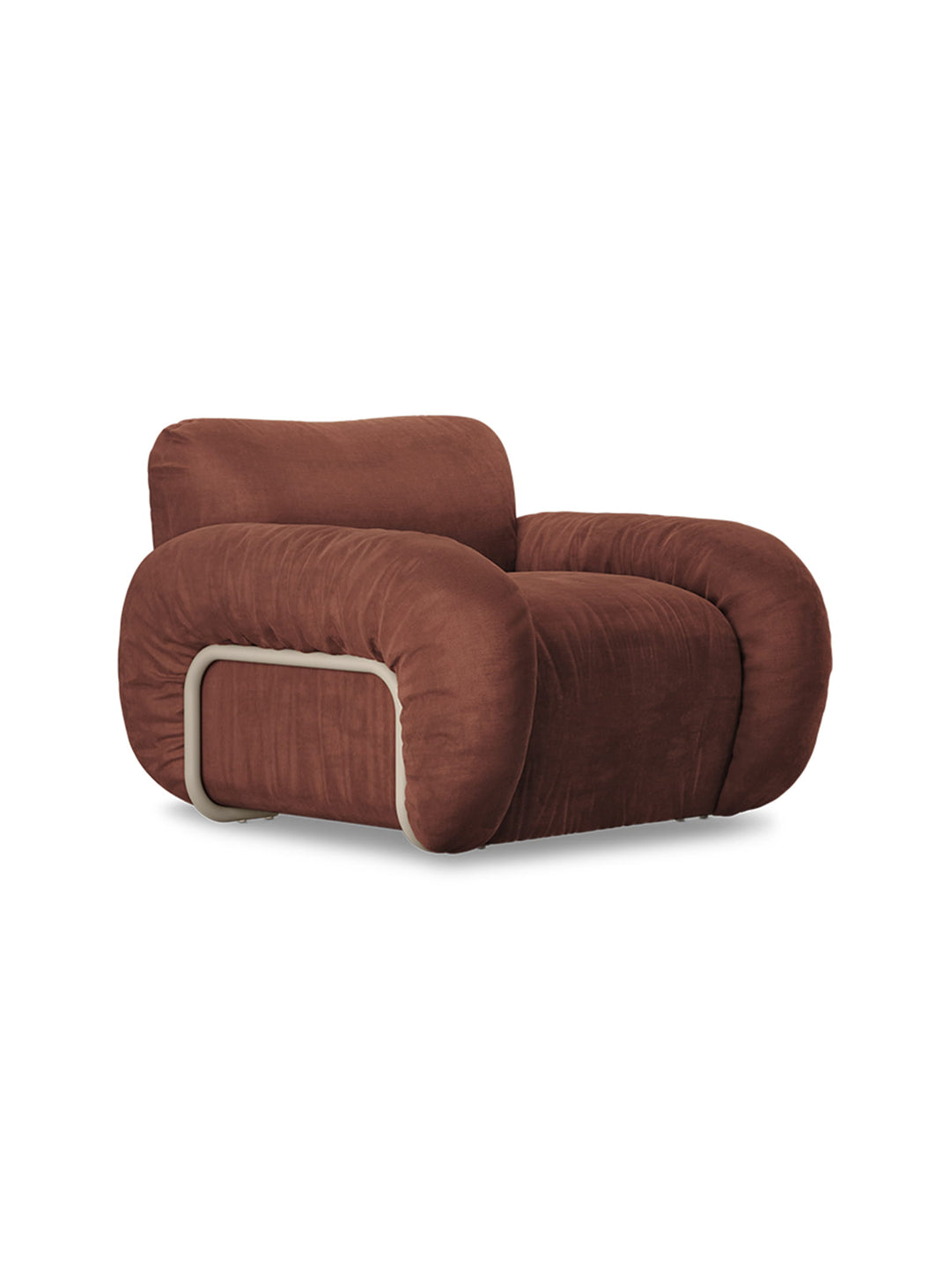Fauteuil lounge Arc de HKliving, idéal pour un salon élégant. magnolia