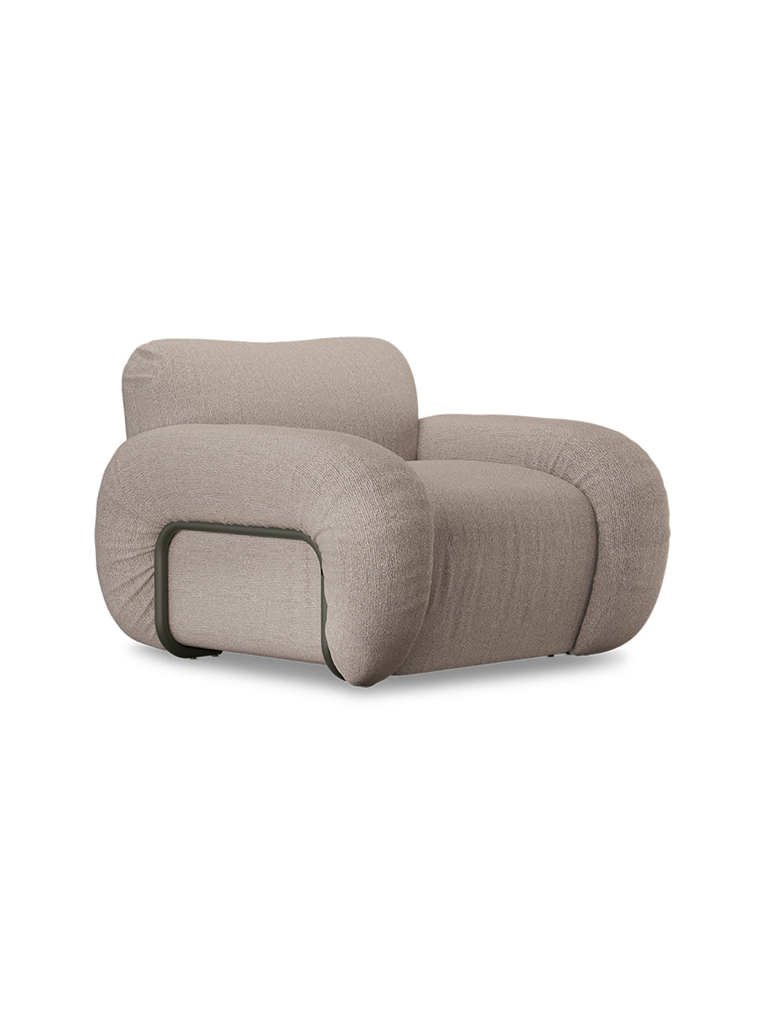 Fauteuil lounge Arc de HKliving, fauteuil haut de gamme personnalisable. beige