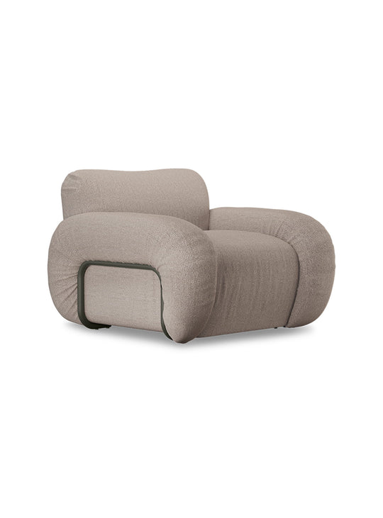 Fauteuil lounge Arc de HKliving, fauteuil haut de gamme personnalisable. beige