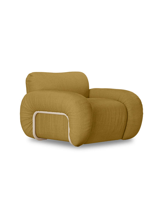 Fauteuil lounge Arc de HKliving, confort durable pour le quotidien. ocre