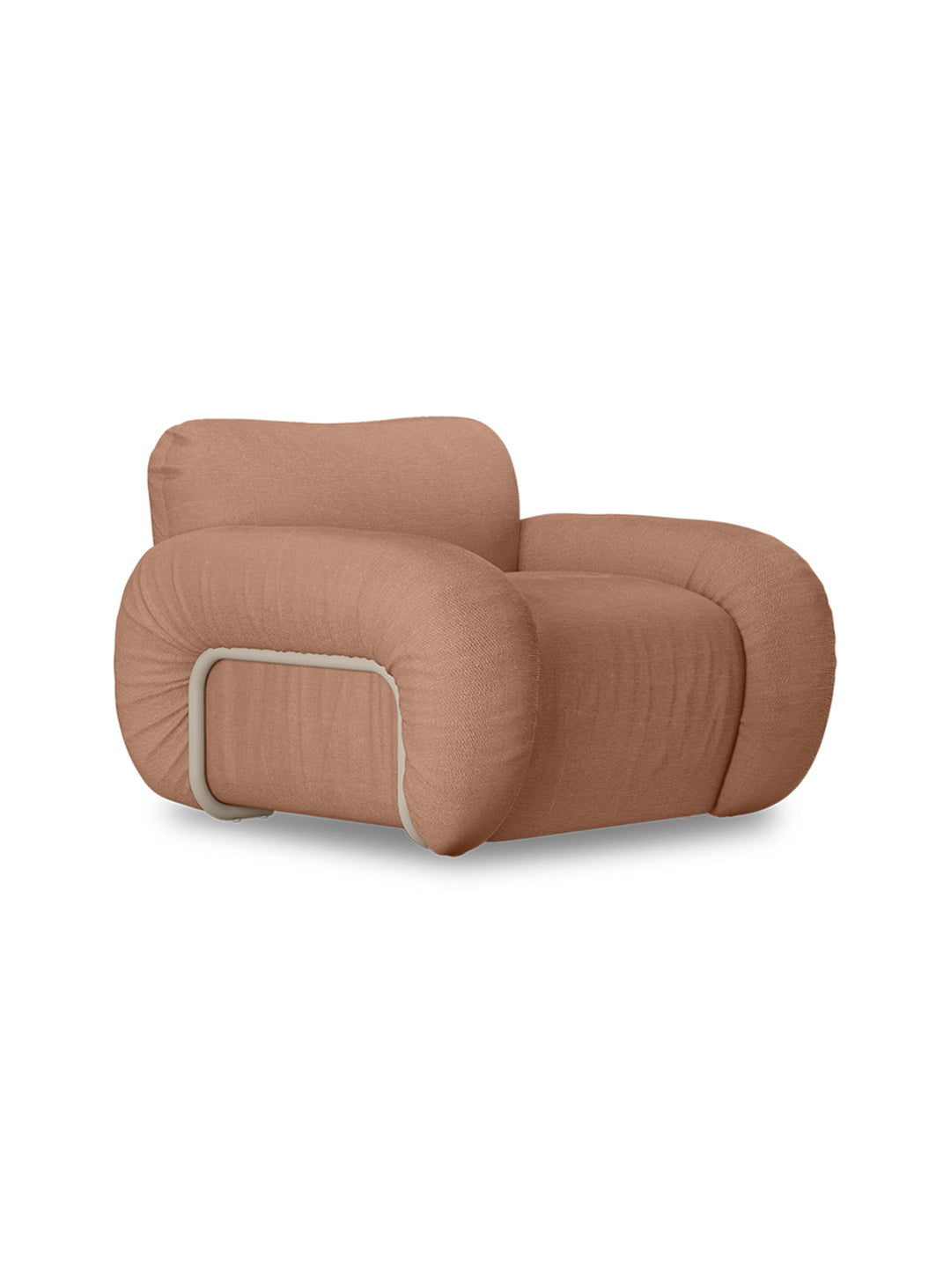 Fauteuil lounge Arc de HKliving, mobilier design pour intérieur moderne. rose