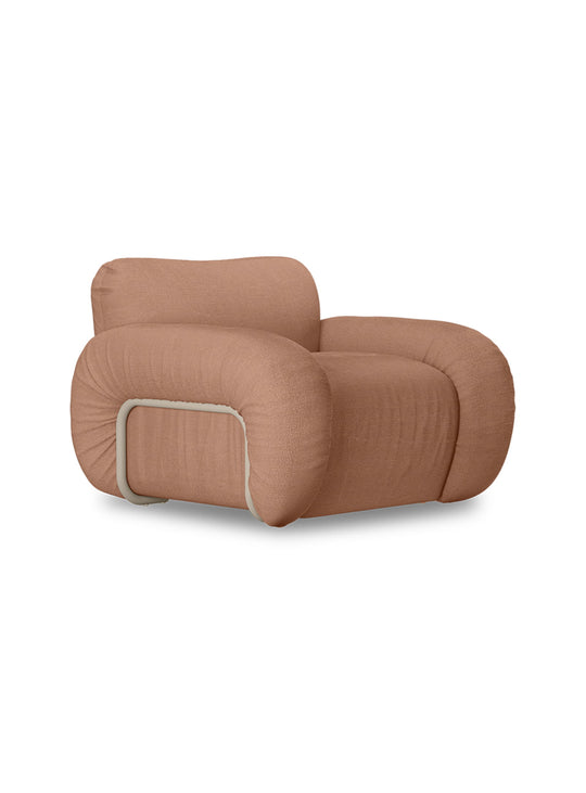 Fauteuil lounge Arc de HKliving, mobilier design pour intérieur moderne. rose