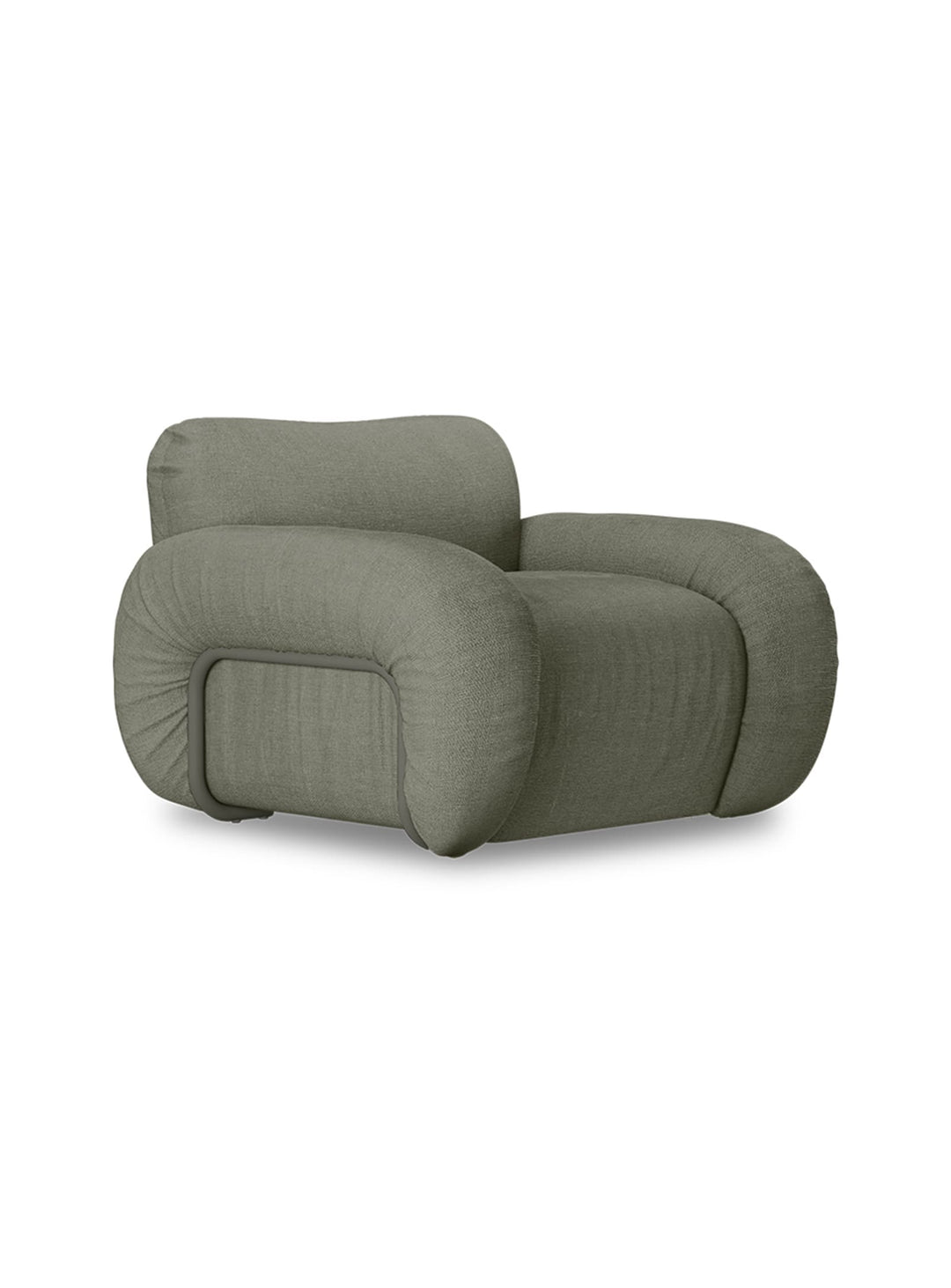 Fauteuil lounge Arc de HKliving, tissu haute résistance Martindale. vert militaire