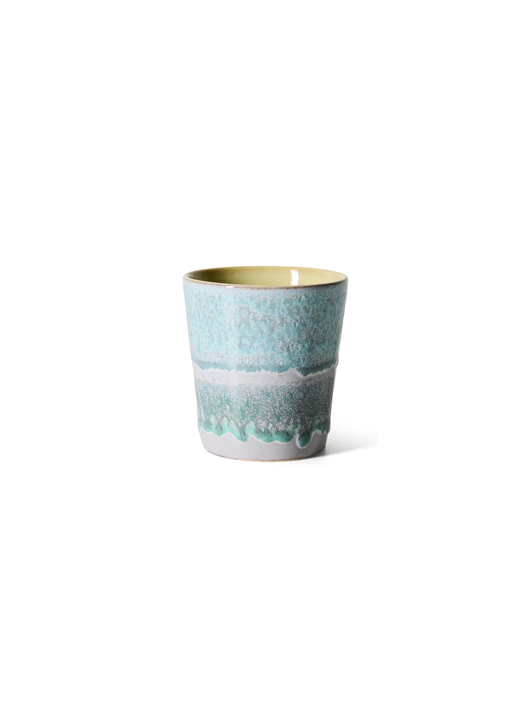 Tasse à café 70s Ceramics HKliving : une tasse en grès artisanale aux couleurs uniques et vibrantes. ozon