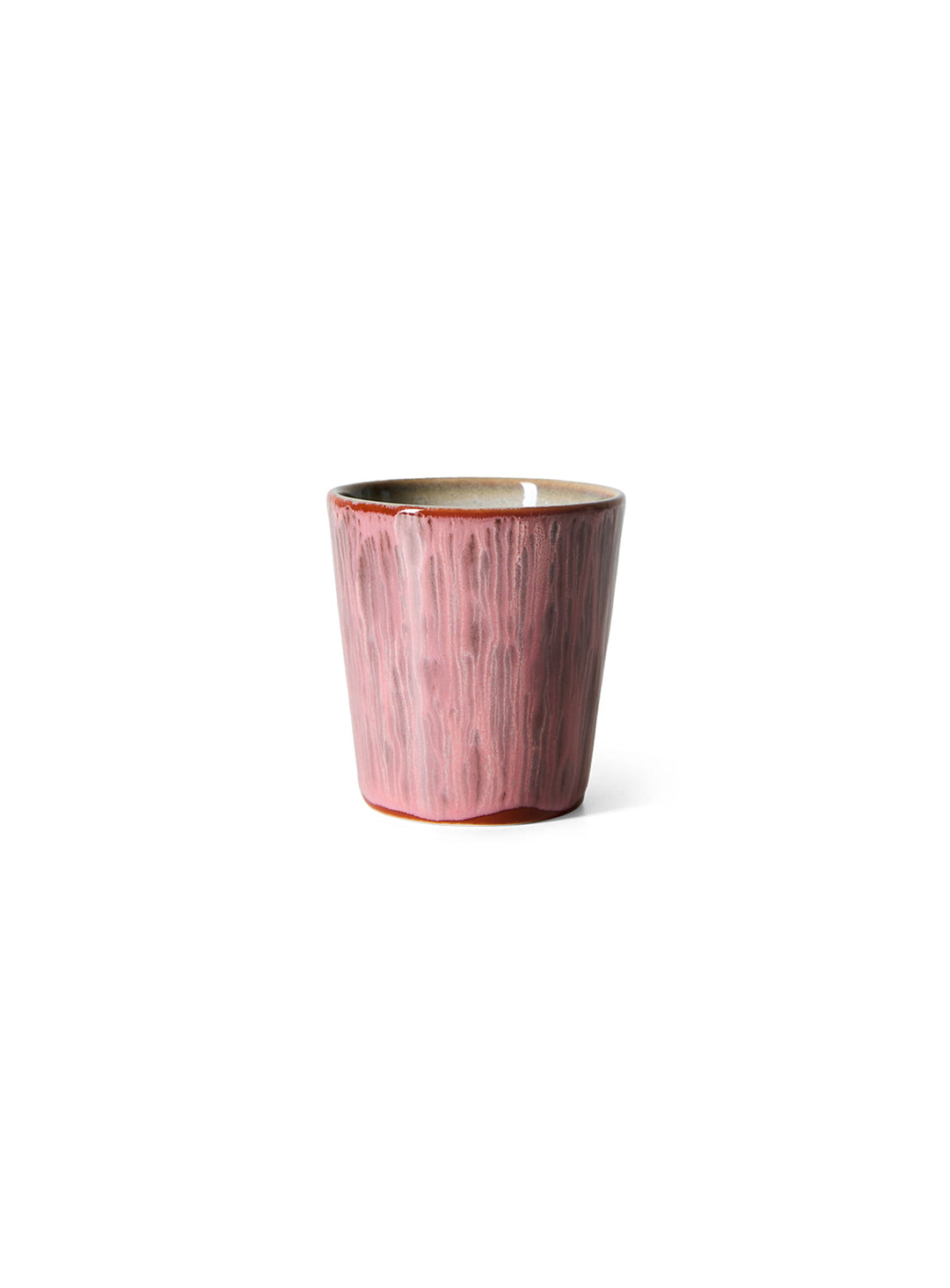 Tasse à café 70s Ceramics HKliving compatible lave-vaisselle et micro-ondes. rhubarb