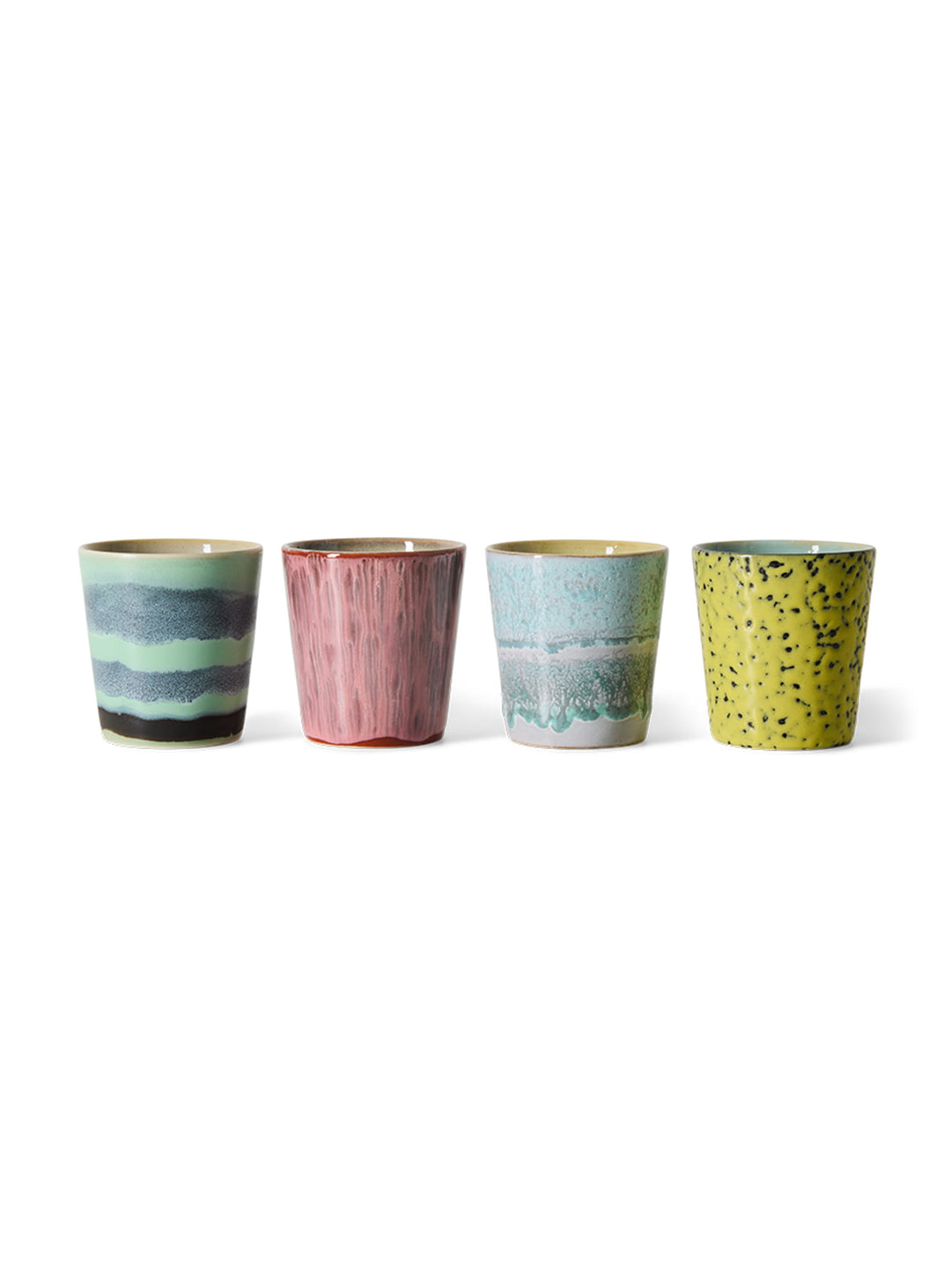 Tasse à café 70s Ceramics HKliving avec contenance de 230 ml et prise en main confortable. Artistic
