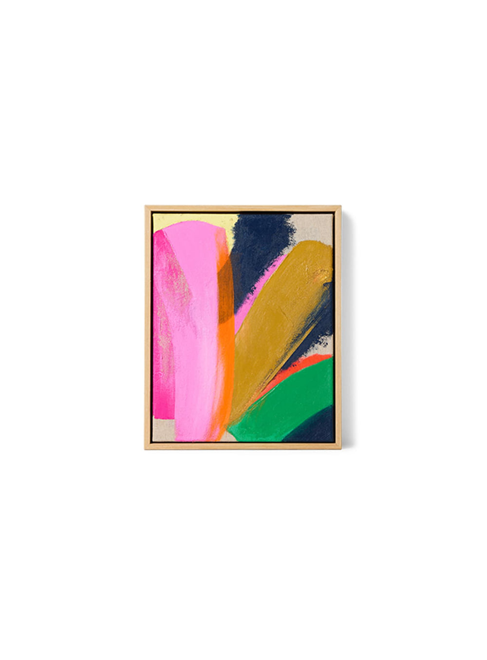 Tableau Bright Lights HKliving, une œuvre compacte et colorée idéale pour étagère, buffet, bureau ou mur.