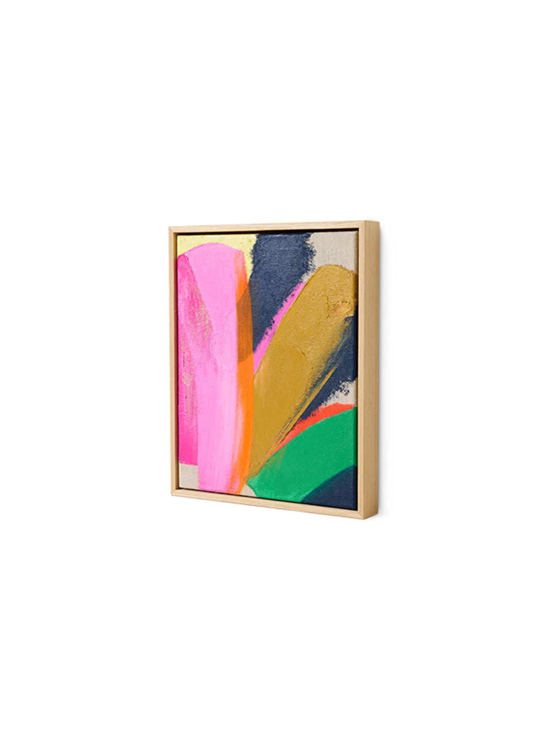 Tableau Bright Lights HKliving, une toile abstraite aux touches épaisses qui apporte couleur, relief et énergie.