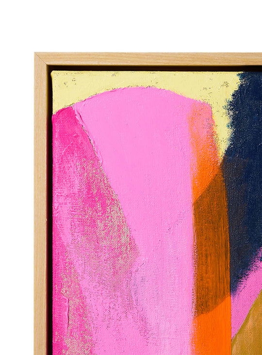 Tableau Bright Lights HKliving, une toile colorée au format compact pour une décoration murale pleine de caractère.