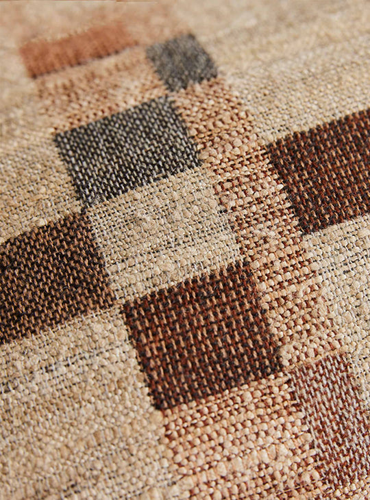 Coussin Bungalow HKliving, un modèle rectangulaire doux et chaleureux au charme vintage. rural