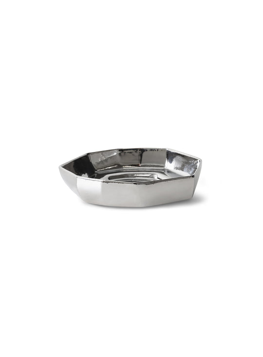 Bol Chrome HKliving : design facetté et finition brillante pour une déco moderne. grand