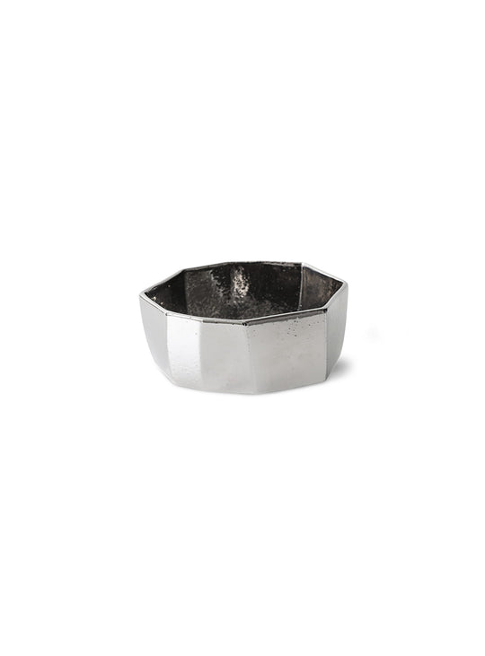 Bol Chrome HKliving : une pièce décorative raffinée au style artistique unique. moyen