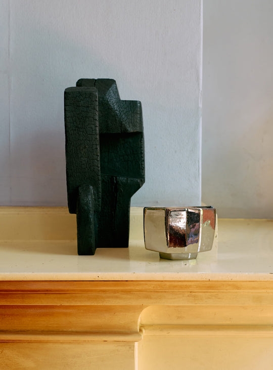 Bol Chrome HKliving : un objet déco sophistiqué aux lignes organiques contemporaines. petit