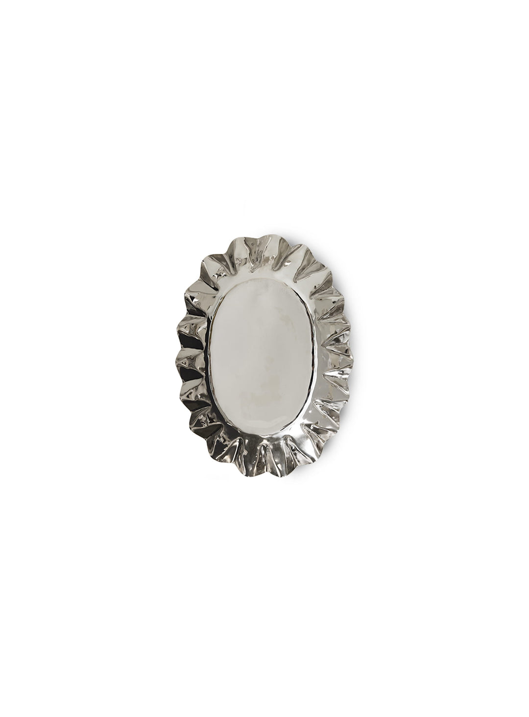 Plateaux Chrome HK Living : plateaux déco élégants, reflets miroir et design ondulé. moyen