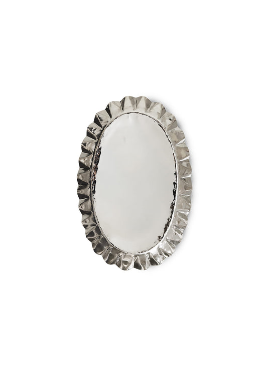Plateaux Chrome HK Living : plateaux modernes en métal, style chic et finition brillante. grand