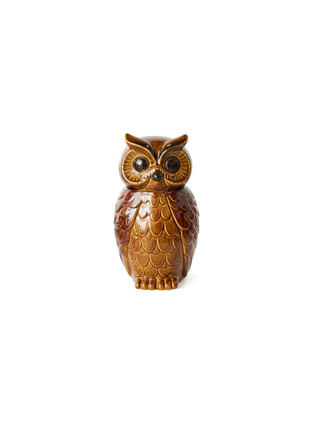 Pot Hibou de HKliving : objet déco et rangement pratique au style rétro revisité. Brun.